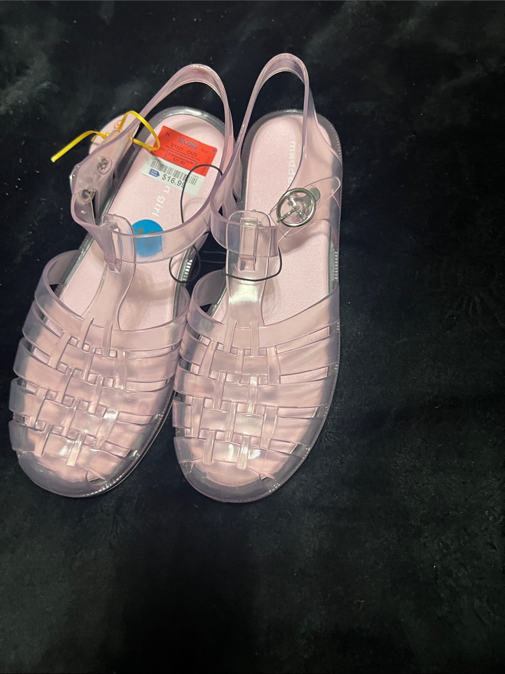Women’s Pink Jelly Slingback Sandals